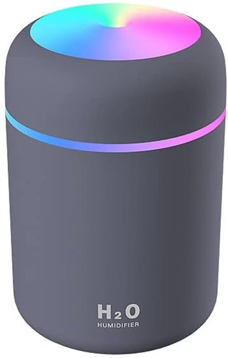 Colorful Cool Mini Humidifier, Essential Oil Diffuser, Aroma Essential USB Personal Desktop Humidifier for Car, Office Room, Bedroom Etc,2 Adjustable Mist Modes (Navy Blue)