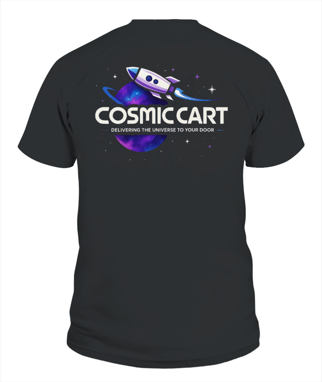 Cosmic Cart Adult T-Shirt Astronaut