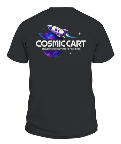 Cosmic Cart Adult T-Shirt Astronaut