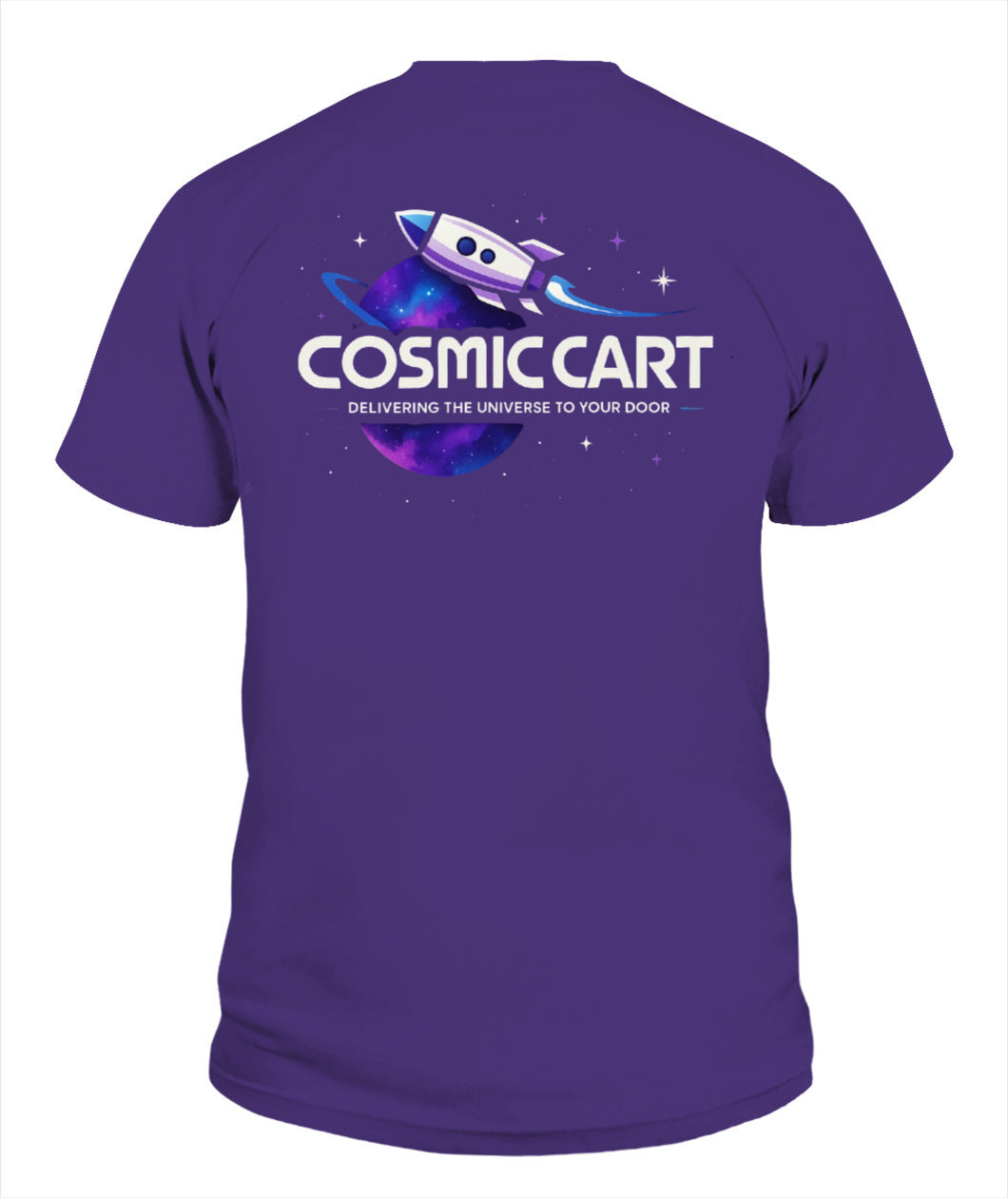 Cosmic Cart Adult T-Shirt Astronaut