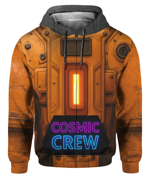 AOP Unisex Zip Hoodie - Soft Felt Standard